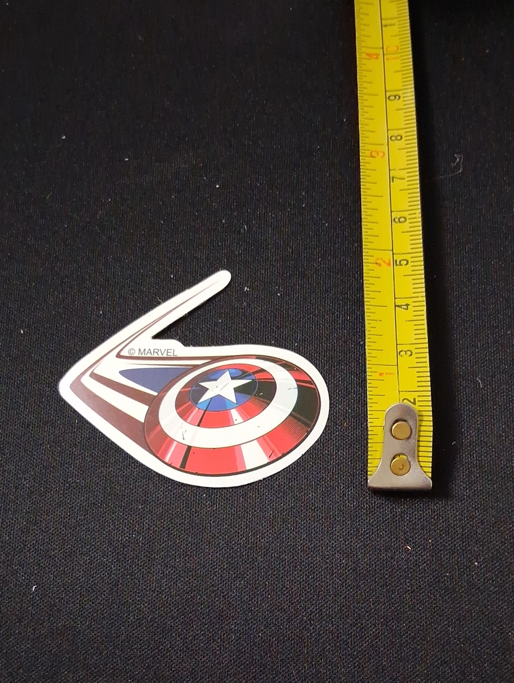 🌹 Marvel Captain America Shield Waterproof Sticker - Red, White, Blue